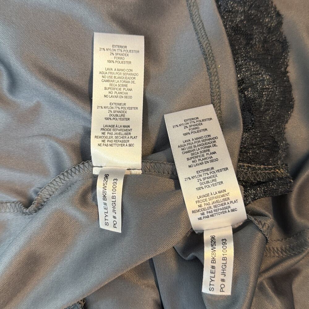 Jessica Howard Woman 14 14W Lacy Cocktail Sheath Dress & Jacket Set BLACK Gold - Picture 9 of 11